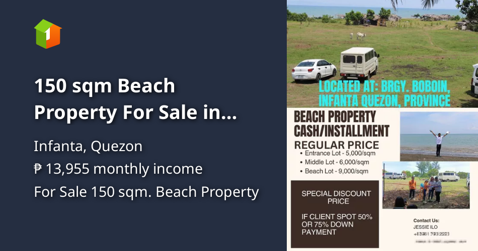 150 sqm Beach Property For Sale in Infanta Quezon [Beach Property 🏖️