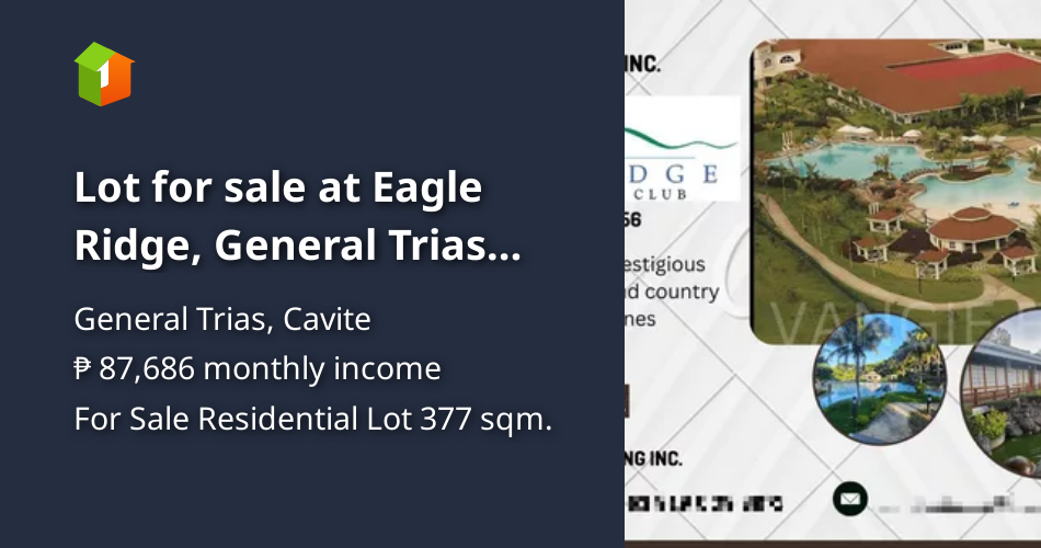 Lot for sale at Eagle Ridge, General Trias Cavite [Lots 🚜] (February