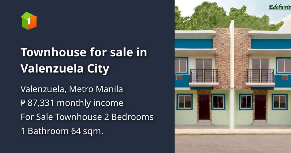 Townhouse for sale in Valenzuela City [House and Lot 🏘️] (August 2024