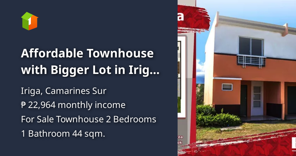 Affordable Townhouse with Bigger Lot in Iriga City [House and Lot 🏘️