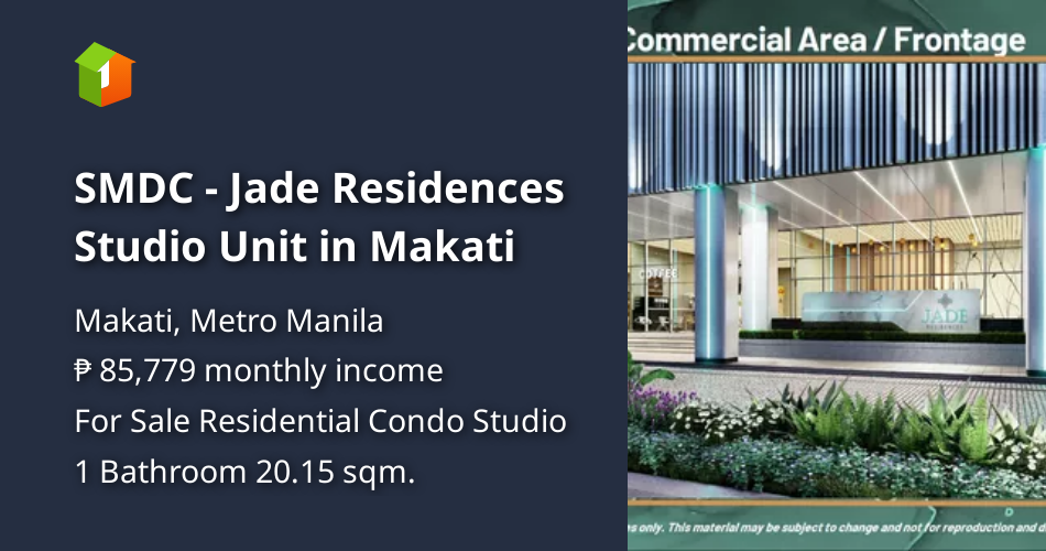 SMDC - Jade Residences Studio Unit in Makati [Condos 🏙️] (December 2024 ...