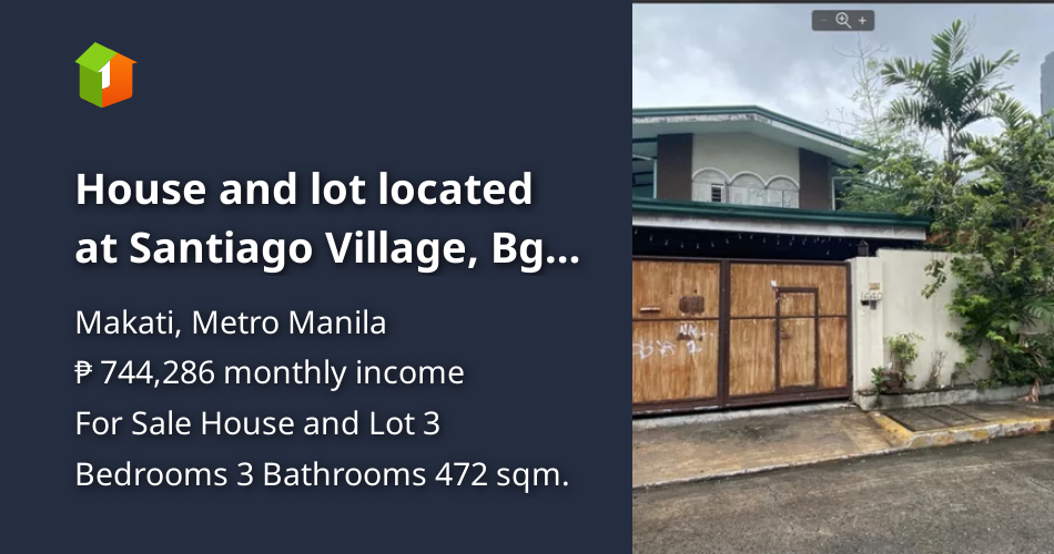 House and lot located at Santiago Village, Bgy Valenzuela, Makati City [House and Lot 🏘️] (July