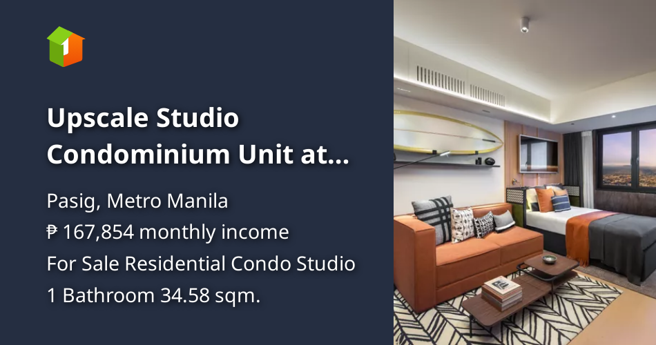 View of Upscale Studio Condominium Unit at Laya by Shang in Pasig City [Condos ...