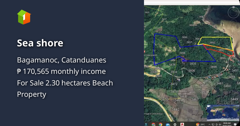 Sea shore [Beach Property 🏖️] (May 2024) in Bagamanoc, Catanduanes for sale