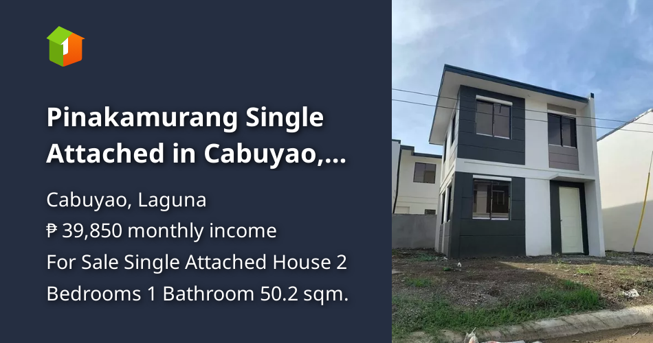 Pinakamurang Single Attached in Cabuyao, Laguna [Houses and Lots 🏘️