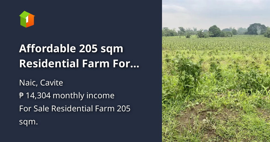Affordable 205 sqm Residential Farm For Sale in Naic Cavite [Lot 🚜