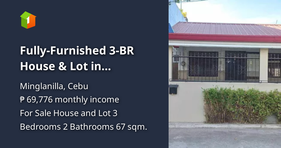 FullyFurnished 3BR House & Lot in Minglanilla very near to shortcut
