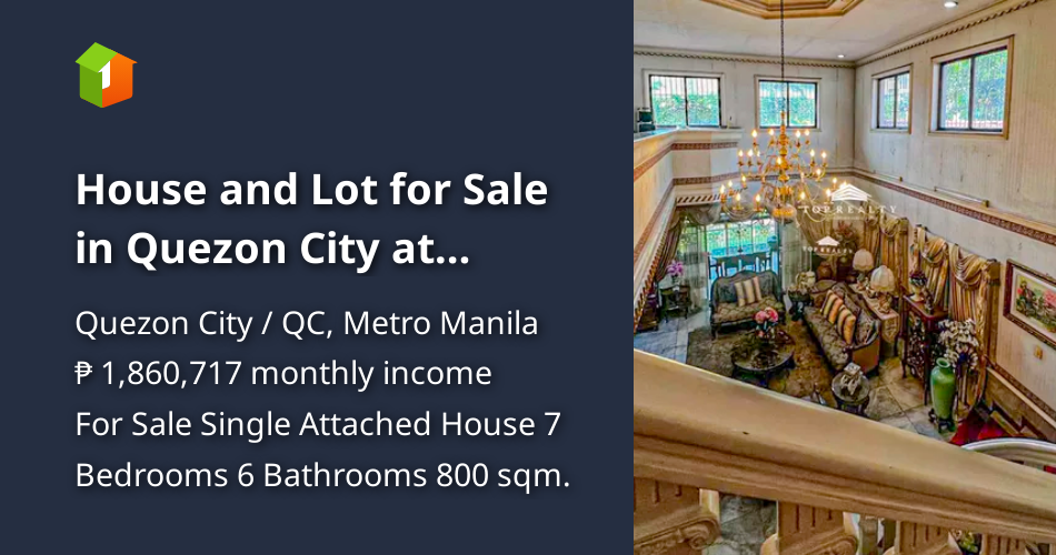 House and Lot for Sale in Quezon City at Congressional Village [House