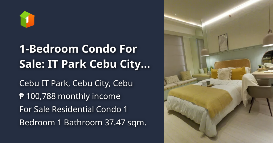 1Bedroom Condo For Sale IT Park Cebu City Ready For Occupancy