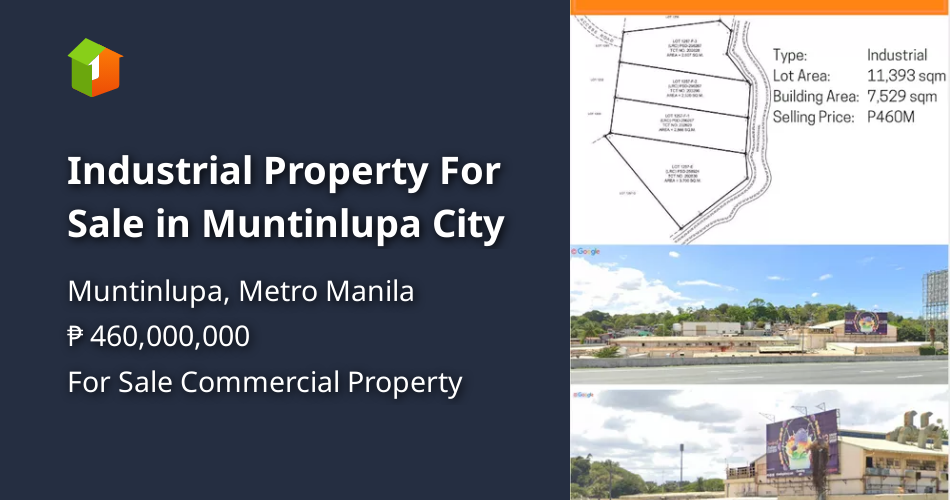 Industrial Property For Sale in Muntinlupa City Property 🏭] (November 2022) in