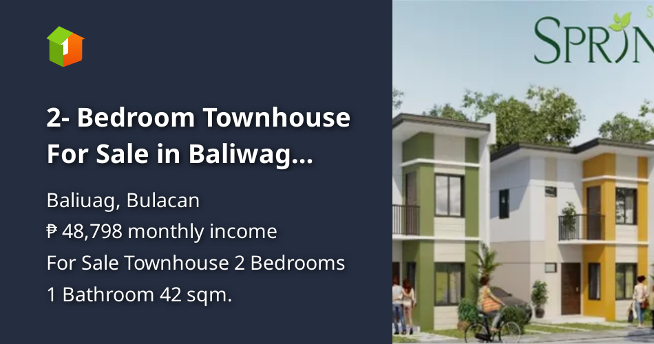 2 Bedroom Townhouse For Sale in Baliwag Bulacan [House and Lot 🏘️
