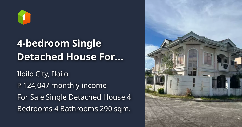 4bedroom Single Detached House For Sale in Iloilo City Iloilo [House