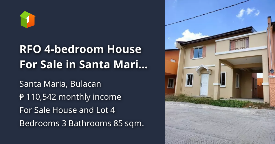 RFO 4bedroom House For Sale in Santa Maria Bulacan [House and Lot 🏘️