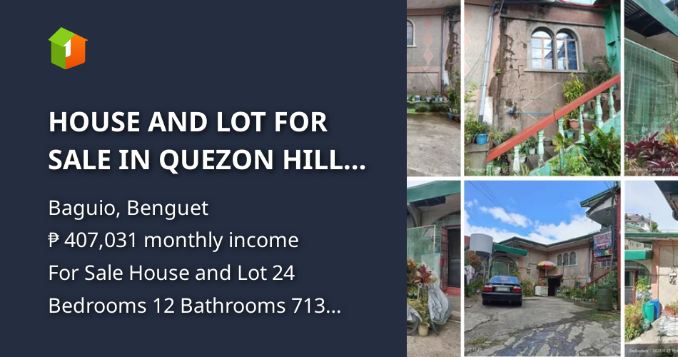 HOUSE AND LOT FOR SALE IN QUEZON HILL BAGUIO CITY [House and Lot 🏘️