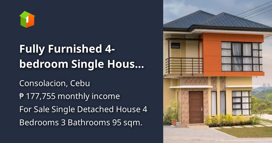 Fully Furnished 4bedroom Single House For Sale in Consolacion Cebu