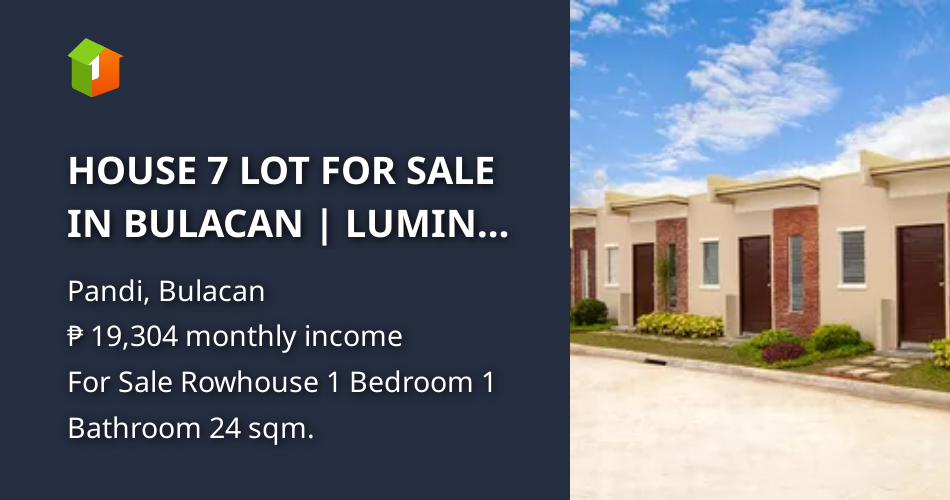 HOUSE 7 LOT FOR SALE IN BULACAN LUMINA PANDI ANNA ROWHOUSE [House and Lot 🏘️] (April 2022