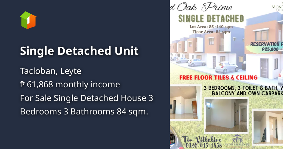 Single Detached Unit [House and Lot 🏘️] (December 2022) in Tacloban, Leyte for sale