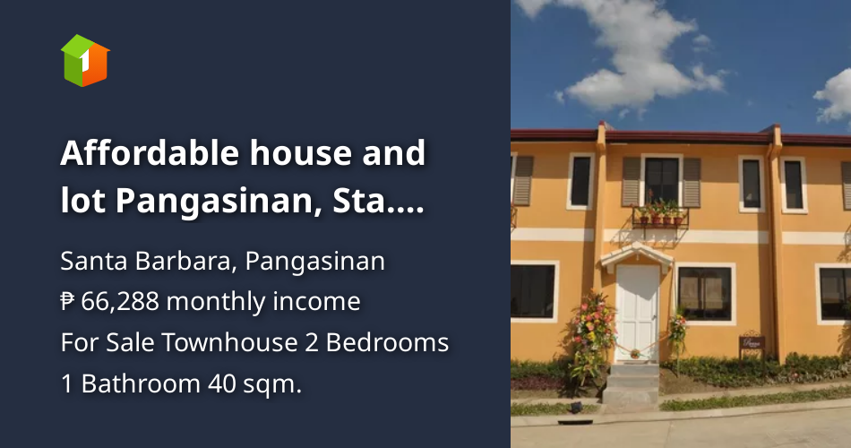 Affordable house and lot Pangasinan, Sta. Barbara Ready for Occupancy