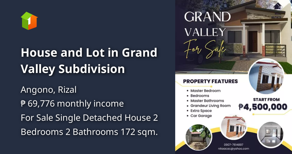 House and Lot in Grand Valley Subdivision [House and Lot 🏘️] (December