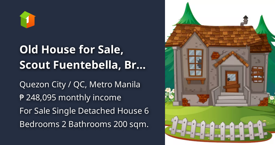 Old House for Sale, Scout Fuentebella, Brgy Sacred Heart, Quezon City