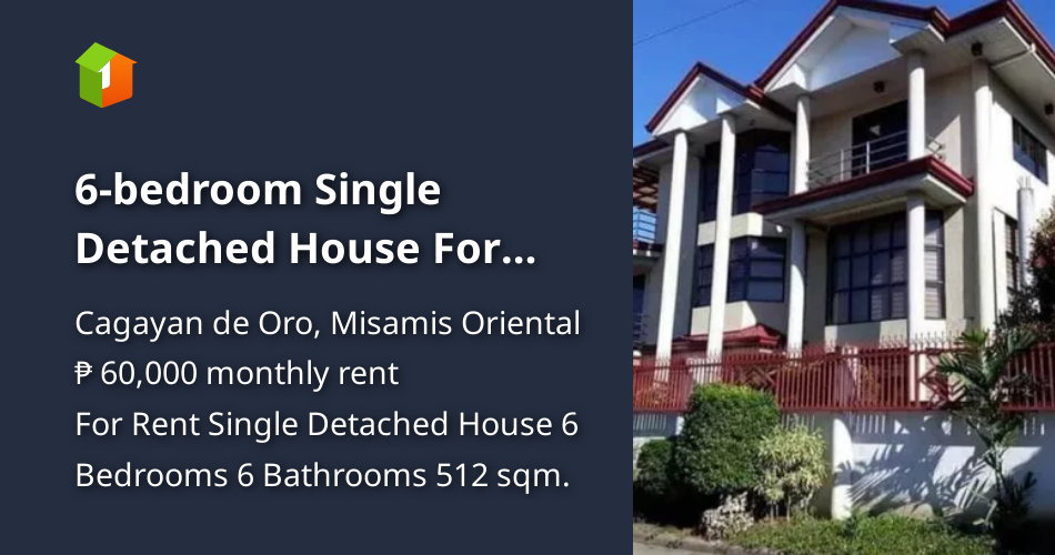 6bedroom Single Detached House For Rent in Cagayan de Oro [Houses and