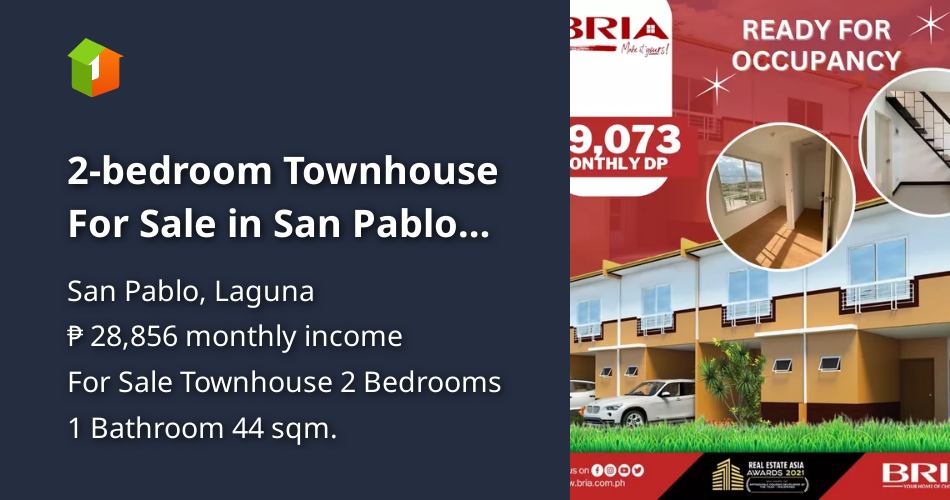 2bedroom Townhouse For Sale in San Pablo Laguna [House and Lot 🏘️