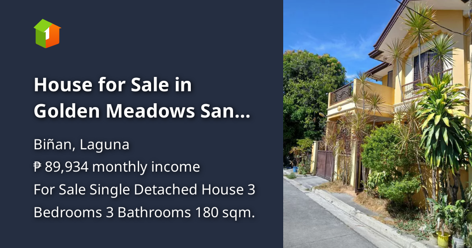 House for Sale in Golden Meadows San Antonio Binan Laguna [House and