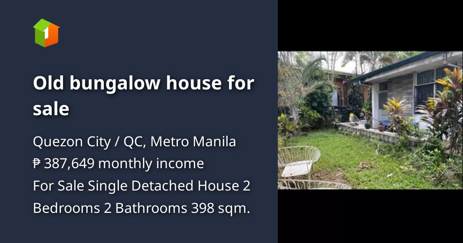 Old bungalow house for sale [House and Lot 🏘️] (August 2023) in Quezon