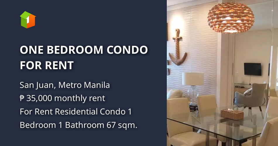 ONE BEDROOM CONDO FOR RENT [Condo 🏙️] (November 2023) in San Juan
