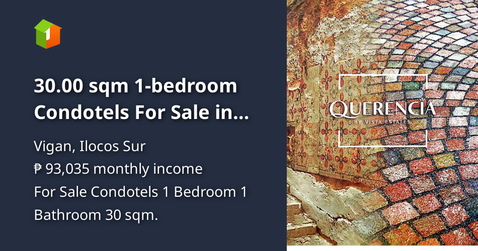 30.00 sqm 1bedroom Condotels For Sale in Vigan Ilocos Sur [Condo 🏙️