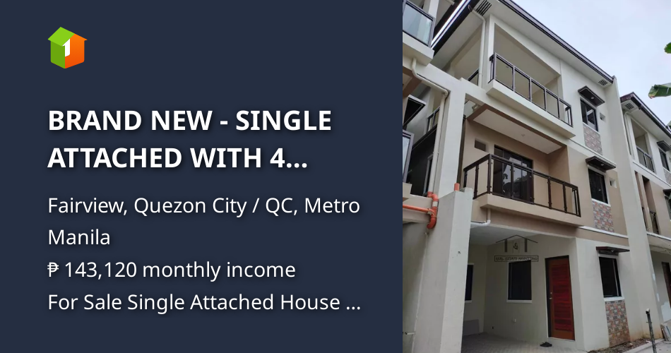 BRAND NEW SINGLE ATTACHED WITH 4 BEDROOMS FOR SALE IN WEST FAIRVIEW