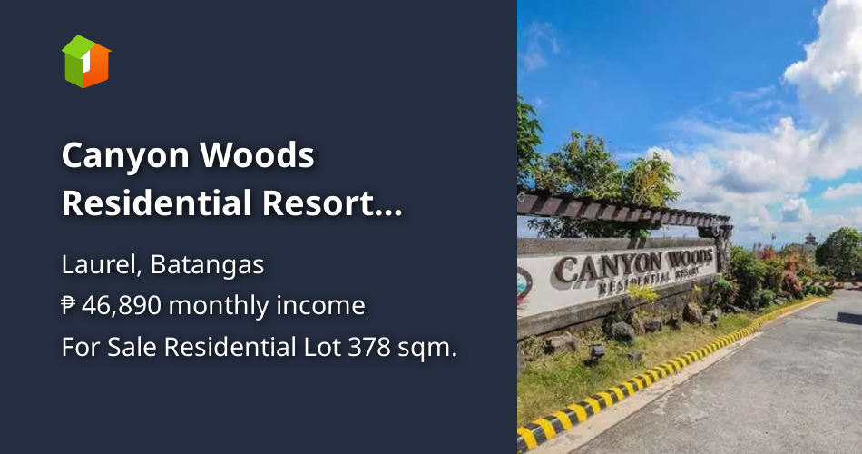 Canyon Woods Residential Resort Tagaytay 378 sqm lot 8k/sqm only! [Lot 🚜] (January 2023) in