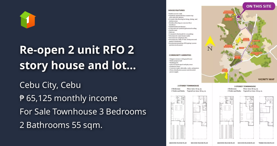 Re-open 2 unit RFO 2 story house and lot inhouse financing [Houses and ...