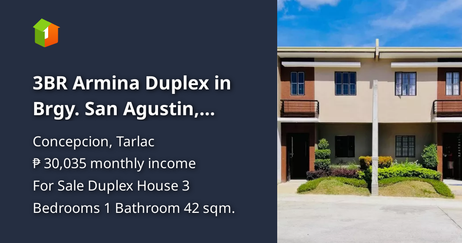 3BR Armina Duplex in Brgy. San Agustin, Concepcion, Tarlac [House and