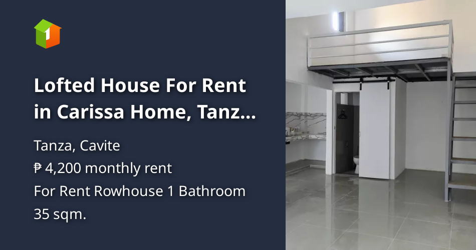 Lofted House For Rent in Carissa Home, Tanza, Cavite [House and Lot 🏘️
