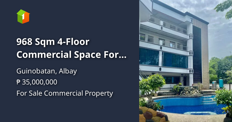 968 Sqm 4Floor Commercial Space For Sale in Guinobatan Albay Property 🏭] (May 2022