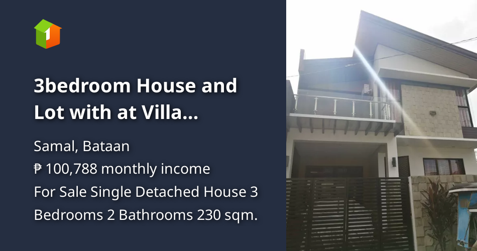 3bedroom House and Lot with at Villa Esperanza , Samal Bataan [Houses