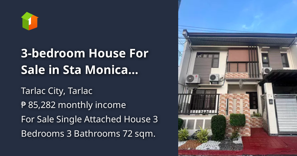 3bedroom House For Sale in Sta Monica Heights Subd. Brgy San Rafael