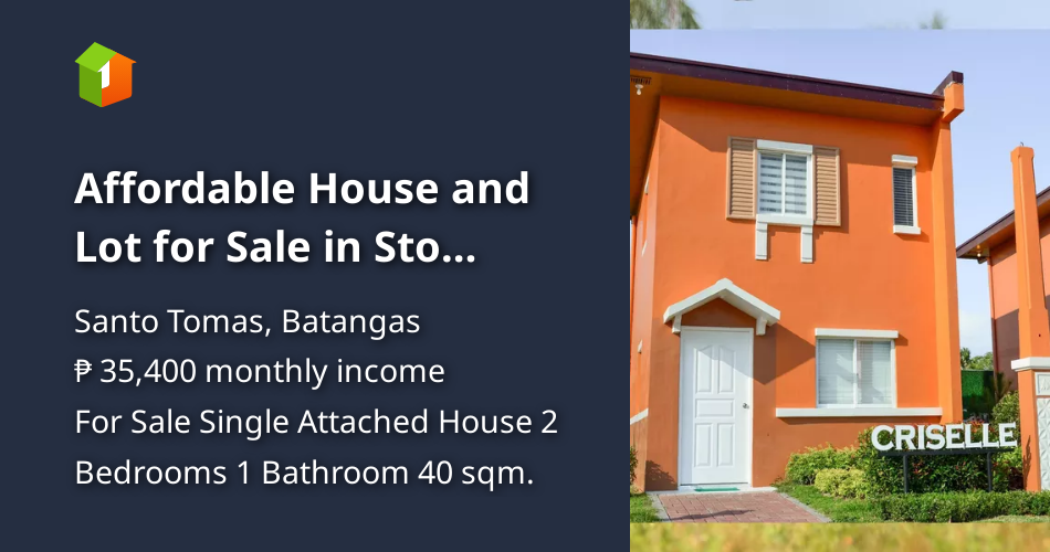 Affordable House and Lot for Sale in Sto Tomas Batangas [House and Lot