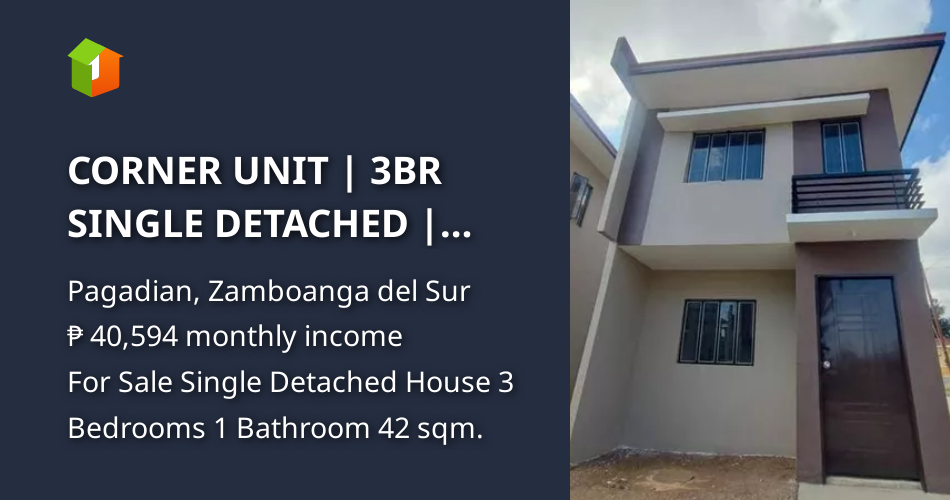 CORNER UNIT 3BR SINGLE DETACHED PAGADIAN CITY [House and Lot 🏘️