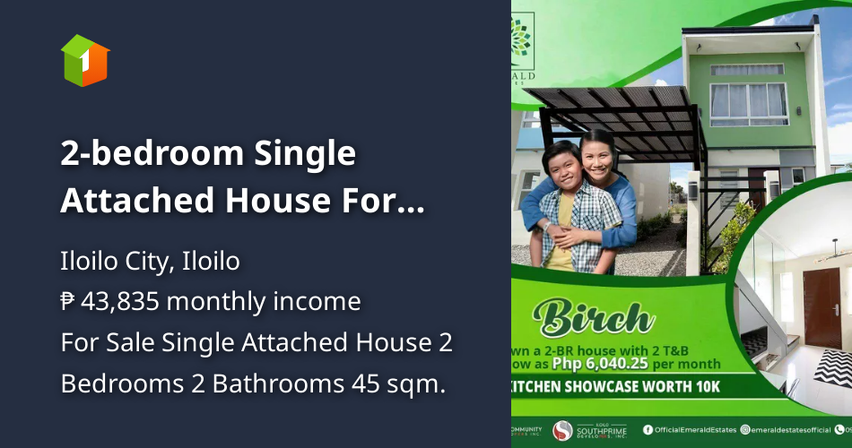 2bedroom Single Attached House For Sale in Iloilo City Iloilo [House and Lot 🏘️] (July 2023) in