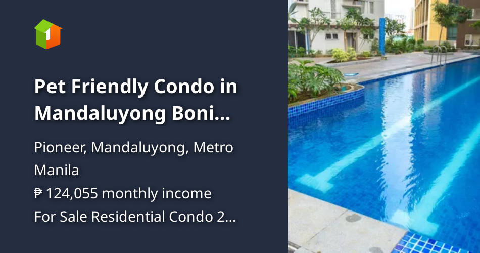 Pet Friendly Condo in Mandaluyong Boni along Edsa 25K Monthly 2BRs