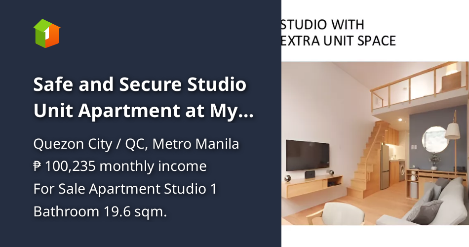 Photo inspiration: Visual Reference: Safe And Secure Studio Unit Apartment At My Enso Loft