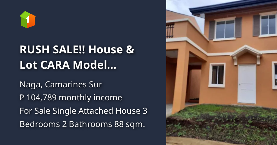 RUSH SALE!! House & Lot CARA Model Camella Heights Naga Bicol [House