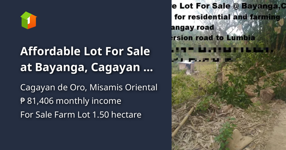 Affordable Lot For Sale at Bayanga, Cagayan de Oro City Along the Road