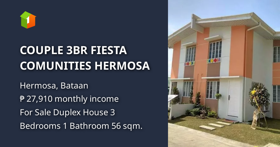 COUPLE 3BR FIESTA COMUNITIES HERMOSA [Houses and Lots 🏘️] (May 2023) in