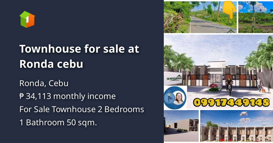 Townhouse for sale at Ronda cebu [House and Lot 🏘️] (December 2022) in