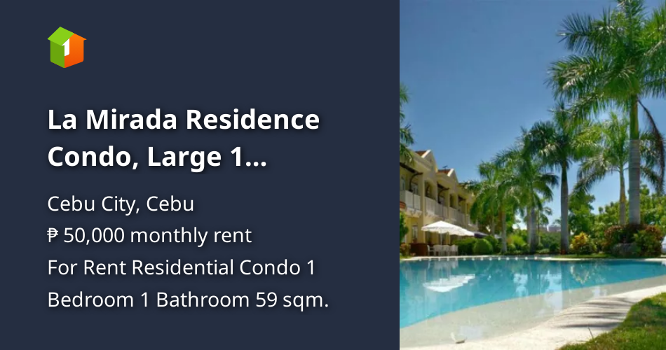 La Mirada Residence Condo, Large 1 bedroom ,Ocean views [Condo 🏙️] (August 2023) in Cebu City