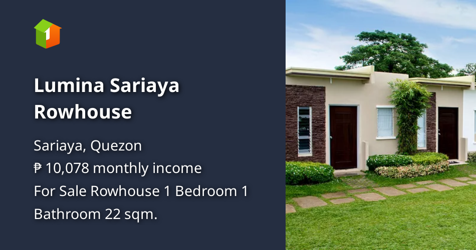 Lumina Sariaya Rowhouse [House and Lot 🏘️] (April 2023) in Sariaya