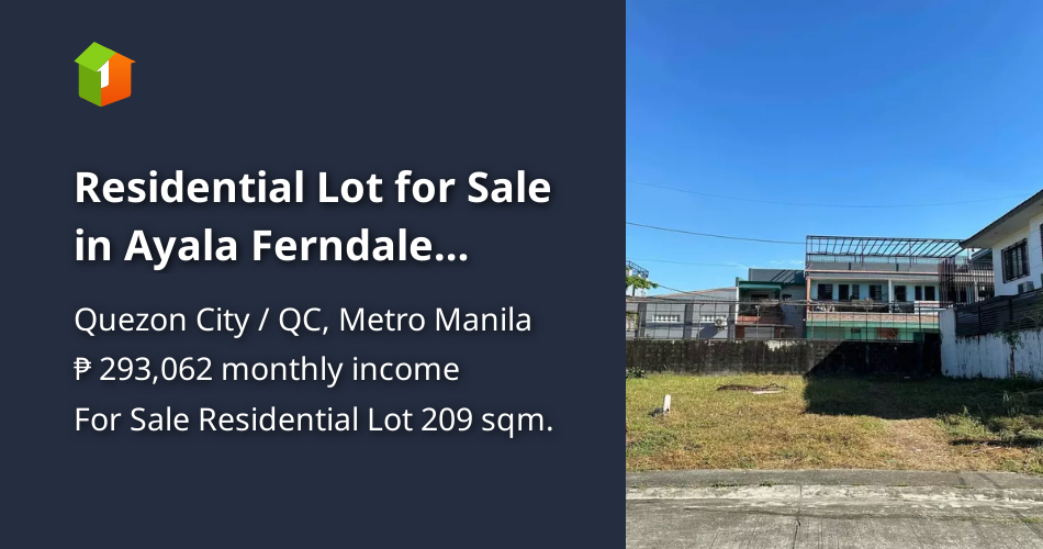 Residential Lot for Sale in Ayala Ferndale Homes Commonwealth, Quezon